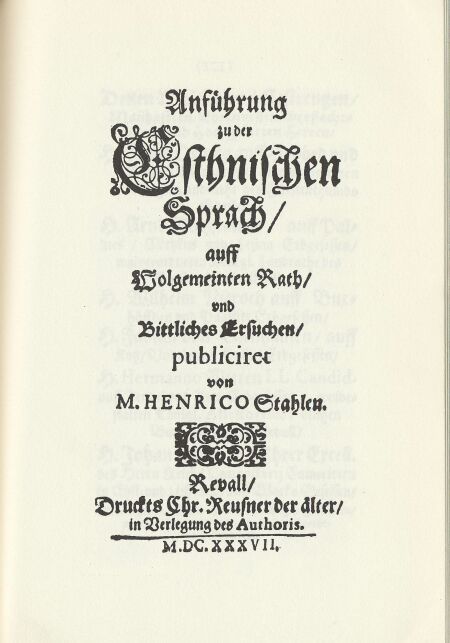 H. Stahl 1637