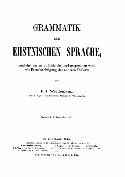Wiedemanns Grammatik