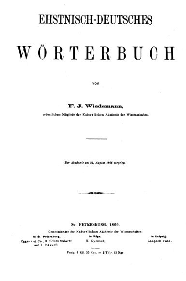 Wiedemanns Wörterbuch